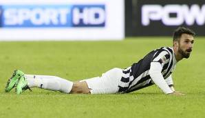 Platz 14: MIRKO VUCINIC (von 2011 bis 2014 bei Juventus) - drei Tore.
