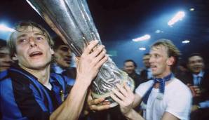 Jürgen Klinsmann (von 1989 bis 1992 bei Inter Mailand): Trotz der defensiven Ausrichtung von Trainer Trapattoni erzielte der Knipser in der ersten Saison 13 Treffer für Inter. Unter anderen holte er den Meistertitel und den UEFA Cup.