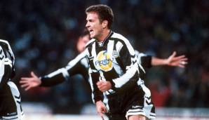 Oliver Bierhoff (von 1995 bis 2001 bei Udinese Calcio und AC Milan): Sicherte sich 1997/98 mit 27 Buden die Torjägerkanone in der Serie A – noch vor Ronaldo, del Piero oder Batistuta. Auch bei Milan netzte er später noch oft.