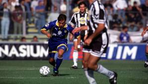 Platz 17: u.a. Enrico Chiesa (Parma) - 10 Tore (33 Spiele).