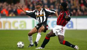 MITTELFELD - Edgar Davids (von 1998 bis 2004 bei Juve): Der "Pitbull" mit der markanten Schutzbrille holte mit Juventus vier Titel und spielte anschließend noch bei Barca, Inter, Tottenham und Ajax. Bei Barnet gab's 2012 ein Comeback als Spielertrainer.