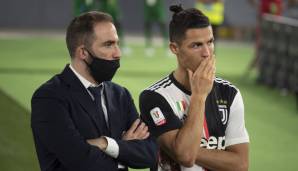 Gonzalo Higuain (l.) hat keine Zukunft mehr bei Juventus Turin.