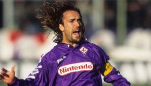 Sturm – GABRIEL BATISTUTA (von 1991 bis 2000 bei Florenz): Liegt in der ewigen Bestenliste der Serie-A-Torschützen mit 184 Treffern in 318 Spielen auf dem neunten Rang. Für Florenz insgesamt 203 Mal erfolgreich.