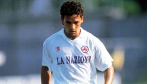 ROBERTO BAGGIO (von 1985 bis 1990 bei Florenz): Der italienische Ausnahmestürmer wechselte als junger Spieler nach Florenz und empfahl sich dort mit guten Leistungen für größere Aufgaben.