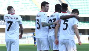 Der AC Milan gewann 2:0 auswärts bei Hellas Verona und hat jetzt vier Punkte Vorsprung auf Juventus Turin.