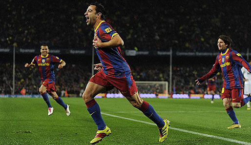 Xavi brachte Barcelona gegen Real Madrid in der 10. Minute in Führung