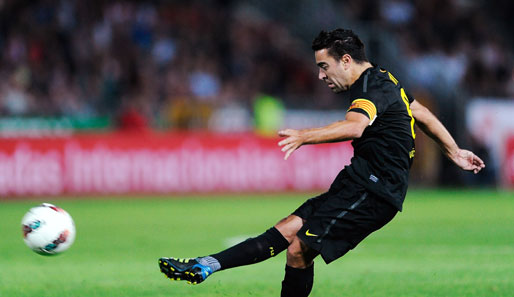 Xavi absolvierte inzwischen sein 392. Erstligaspiel für den FC Barcelona