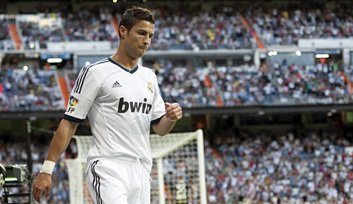 Nach seinen Treffern gegen Granada feierte Cristiano Ronaldo eher still