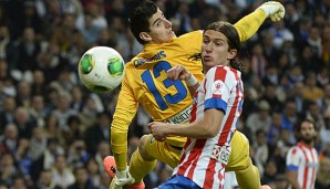 Thibaut Courtois war die unglückliche Figur bei Atleticos Niederlage gegen Espanyol