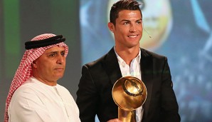 In Abu Dhabi erhielt Ronaldo den "Globe Soccer Awards 2013"