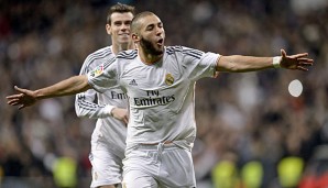 Karim Benzema erzielte das 1:0 für Real Madrid gegen Celta Vigo