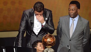 Cristiano Ronaldo ließ seinen Emotionen bei der Weltfußballer-Preisverleihung freien Lauf