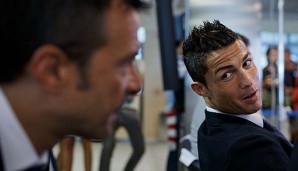 Eingespieltes Duo: Ronaldo und Berater Mendes haben eine große Entwicklung gemacht