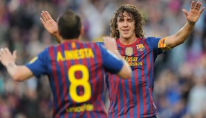 Puyol und Iniesta feierten sowohl bei Barca als auch in der spanischen Nationalmannschaft viele Erfolge