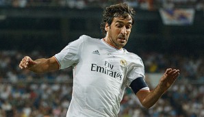 Raul lief bei einem Freundschaftsspiel im vergangenen Sommer noch einmal für Madrid auf
