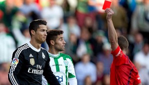 Cristiano Ronaldo war gegen Cordoba vom Platz geflogen