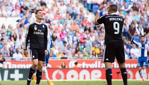 Mit drei Toren kann Cristiano Ronaldo sogar über die Meisterschaft des FC Barcelona schmunzeln