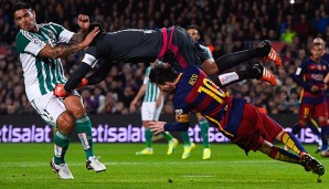 Lionel Messi: Erst ausgeknockt, dann treffsicher im 500. Spiel für Barca