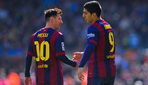 Lionel Messi und Luis Suarez sind im Barcelona-Derby von den Espanyol-Fans übel beleidigt worden