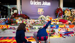 Die Trauer in Barcelona ist nach dem Tod des Idols immer noch groß