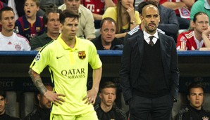 Lionel Messi und Pep Guardiola arbeiteten erfolgreich bei Barca zusammen