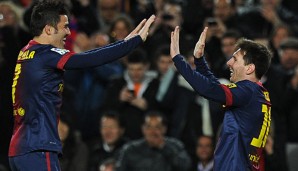 David Villa und Lionel Messi waren in Barcelona Teamkollegen
