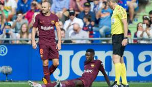Ousmane Dembele verletzte sich kurz nach seiner Ankunft beim FC Barcelona am Oberschenkel