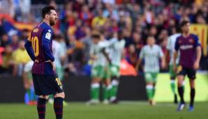 Lionel Messi und der FC Barcelona kassierten gegen Betis Sevilla eine überraschende Pleite.