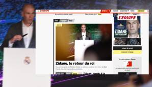 L'Equipe (Frankreich): "Die Rückkehr des Königs. Es war ein anderer Zidane als der, der im Januar 2016 sichtlich beeindruckt am Podium stand."