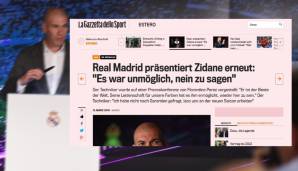 Gazzetta dello Sport (Italien): "Nach dem vorzeitigen Zusammenbruch der Saison brauchte das deprimierte Real Madrid einen wie Zinedine Zidane."