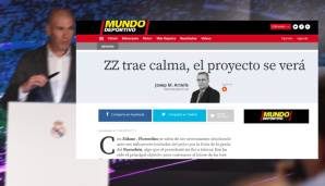 Mundo Deportivo (Spanien): "Zinedine Zidane bringt Ruhe, das Projekt muss man abwarten. Real Madrid findet vorerst neuen Enthusiasmus, während Barca auf Mourinho gehofft hatte."