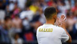 Da der Rasen wegen eines Wohltätigkeitsspiels geschont werden sollte, gab sich Hazard erst im Anschluss an die offizielle Trikotpräsentation die Ehre, die tausenden Fans im Stadion zu begrüßen.