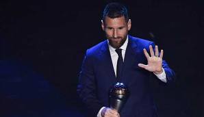 Lionel Messi hat allen Grund zur Freude - der Argentinier wurde gestern zum sechsten Mal zum Weltfußballer gekührt.