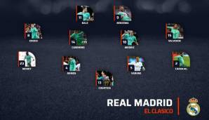 Anders als Valverde wird Zinedine Zidane sowohl seine Startelf als auch sein System ändern. Von einem gewohnten 4-3-3 könnte Zidane auf ein kompaktes 4-4-2 wechseln. Mendy, Casemiro und Bale würden in diesem Fall Isco, Nacho und Rodrygo ersetzen.