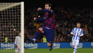 Lionel Messi schoss Barcelona zum Sieg.