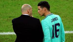 James Rodriguez hat einen schweren Stand unter Real-Trainer Zinedine Zidane.