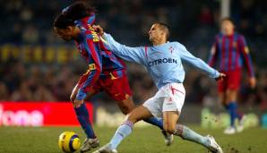 PLATZ 14 - Ronaldinho (2003 - 2008): 664 gewonnene Zweikämpfe (Quote: 49 Prozent).