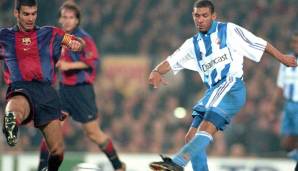 DJALMINHA: Auch Djalminha brillierte in Spanien bei Deportivo La Coruna. 2000 krönte er sich mit dem Team sogar zum Meister. Djalminha machte mehr als 150 Spiele für Deportivo, flog dabei jedoch auch siebenmal vom Platz und verließ den Klub im Streit.