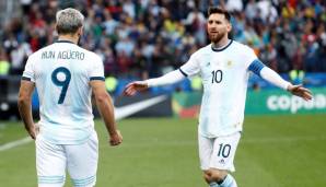 Sergio Agüero und Lionel Messi zusammen in der argentinischen Nationalmannschaft.