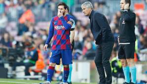 Die Zusammenarbeit von Messi und Setien bei Barca war nicht von Erfolg gekrönt.