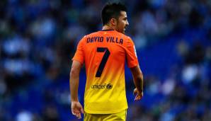 Platz 9: DAVID VILLA - 52 Siegtreffer (gesamt: 185) für Real Zaragoza, den FC Valencia, Atletico Madrid und den FC Barcelona