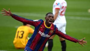 Der Ex-Dortmunder Ousmane Dembele schoss Barcelona in Sevilla mit 1:0 in Führung.