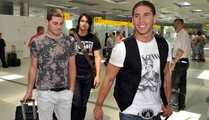 Sergio Ramos, Iker Casillas und Ruben de la Red