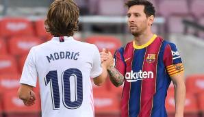 Luka Modric und Lionel Messi treffen im Clasico aufeinander.