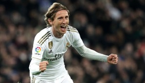 Platz 6: LUKA MODRIC (Real Madrid) - 45 Pflichtspiele, 3 Tore, 12 Vorlagen