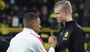 Kylian Mbappe (l.) und Erling Haaland werden von zahlreichen Top-Klubs gejagt.