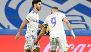 Glückwunsch vom Boss: Marco Asensio erzielte das 1:0 für Real nach einer guten Stunde gegen Alaves.