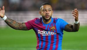 MEMPHIS DEPAY: In der Hinrunde war er der wichtigste Offensivspieler bei Barca, dann kam mit Pierre-Emerick Aubameyang, Ferran Torres und Adama Traore ordentlich Verstärkung für die Offensive.