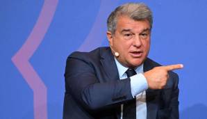 Barca-Präsident Joan Laporta trat in der Causa Lewandowski etwas auf die Bremse.