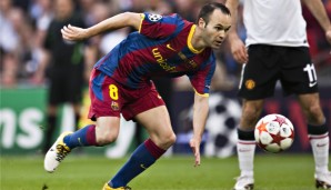 ANDRÉS INIESTA: Auch er überzeugte im Wembley-Finale über die gesamte Spielzeit. 1999 begann seine Zeit in Barcelona in der Jugend, 2002 durfte er erstmals das Trikot der Profis tragen. Seit nun fünf Jahren spielt Iniesta für Vissel Kobe in Japan.